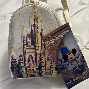 Disney World 50th Anniversary Cinderella Castle Mini Loungefly